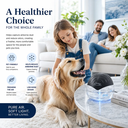 Sirena Twister Water Air Purifier with LED Night Light