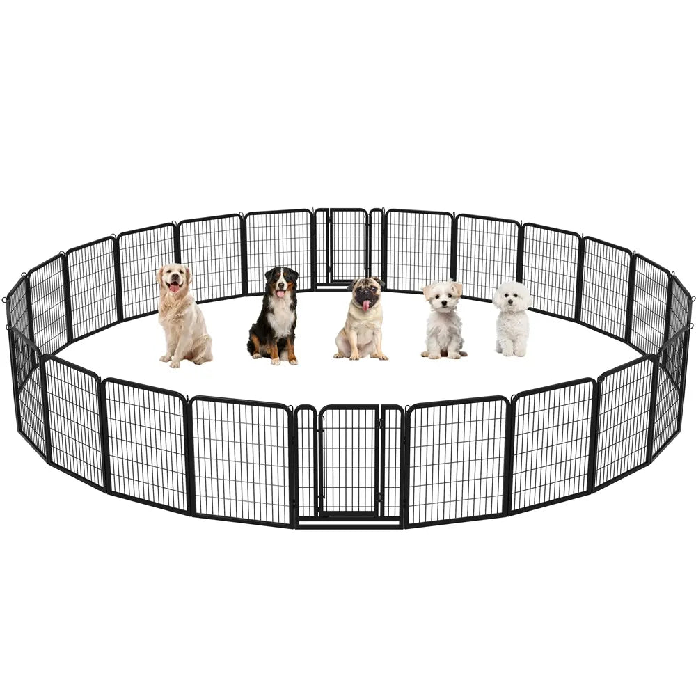 [Heavy Duty] Dog Playpen6/8/12/16 Panels Metal Pet Playpen