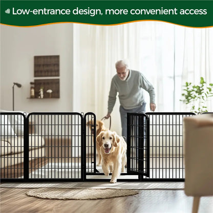 [Heavy Duty] Dog Playpen6/8/12/16 Panels Metal Pet Playpen